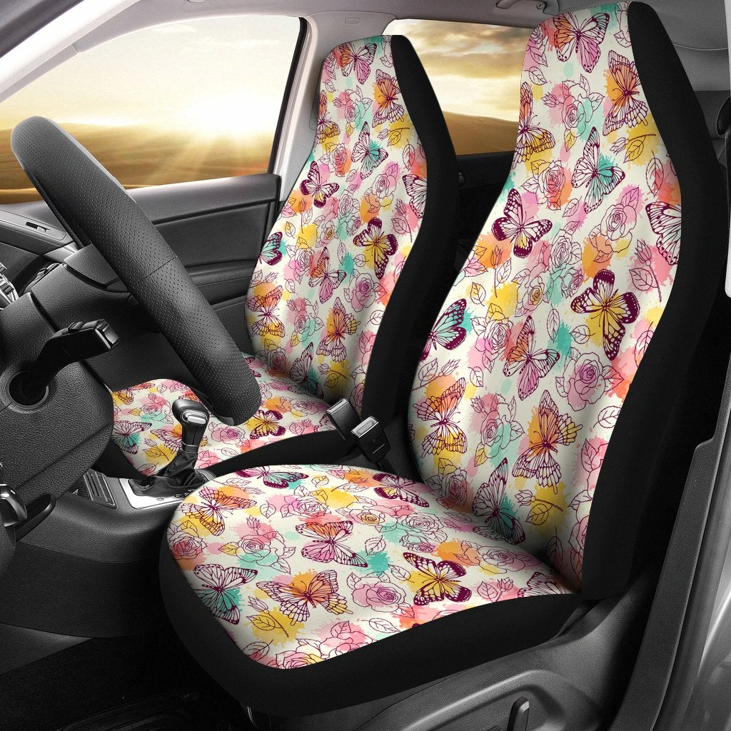 Best Butterfly Pattern Premium Custom Car Seat Covers Decor Protector