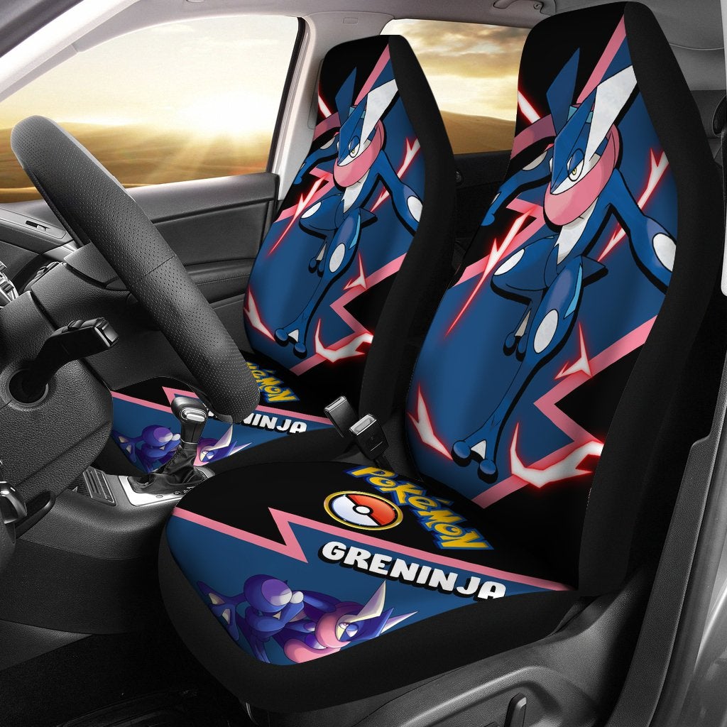 Greninja Car Seat Covers Custom Anime Pokemon Car Accessories