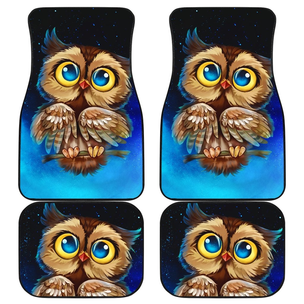 Owl Front And Back Front And Back Car Mats (Set Of 4) 1