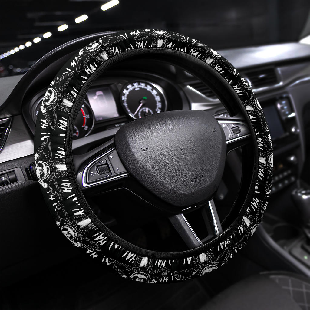 Nightmare Before Christmas Haha Premium Custom Car Steering Wheel Cover