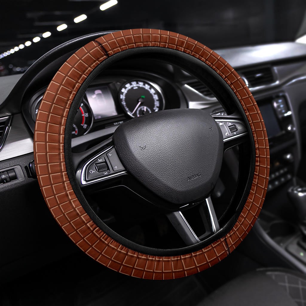 Sweet Chocolate Bar Premium Car Steering Wheel Cover