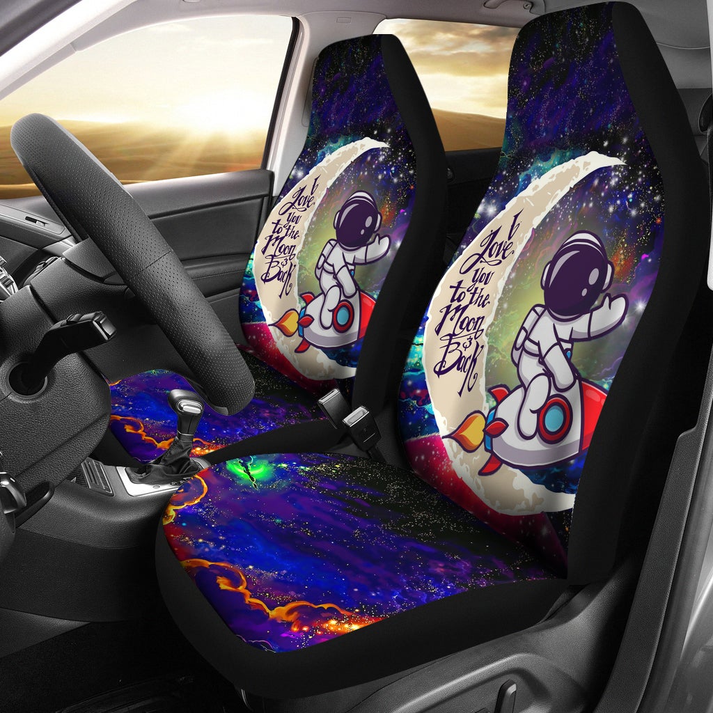 Astronaut Chibi Love You To The Moon Galaxy Car Seat Covers