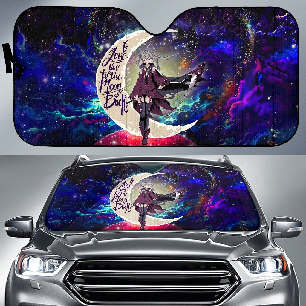 Anime Girl Soul Eate Love You To The Moon Galaxy Car Auto Sunshades