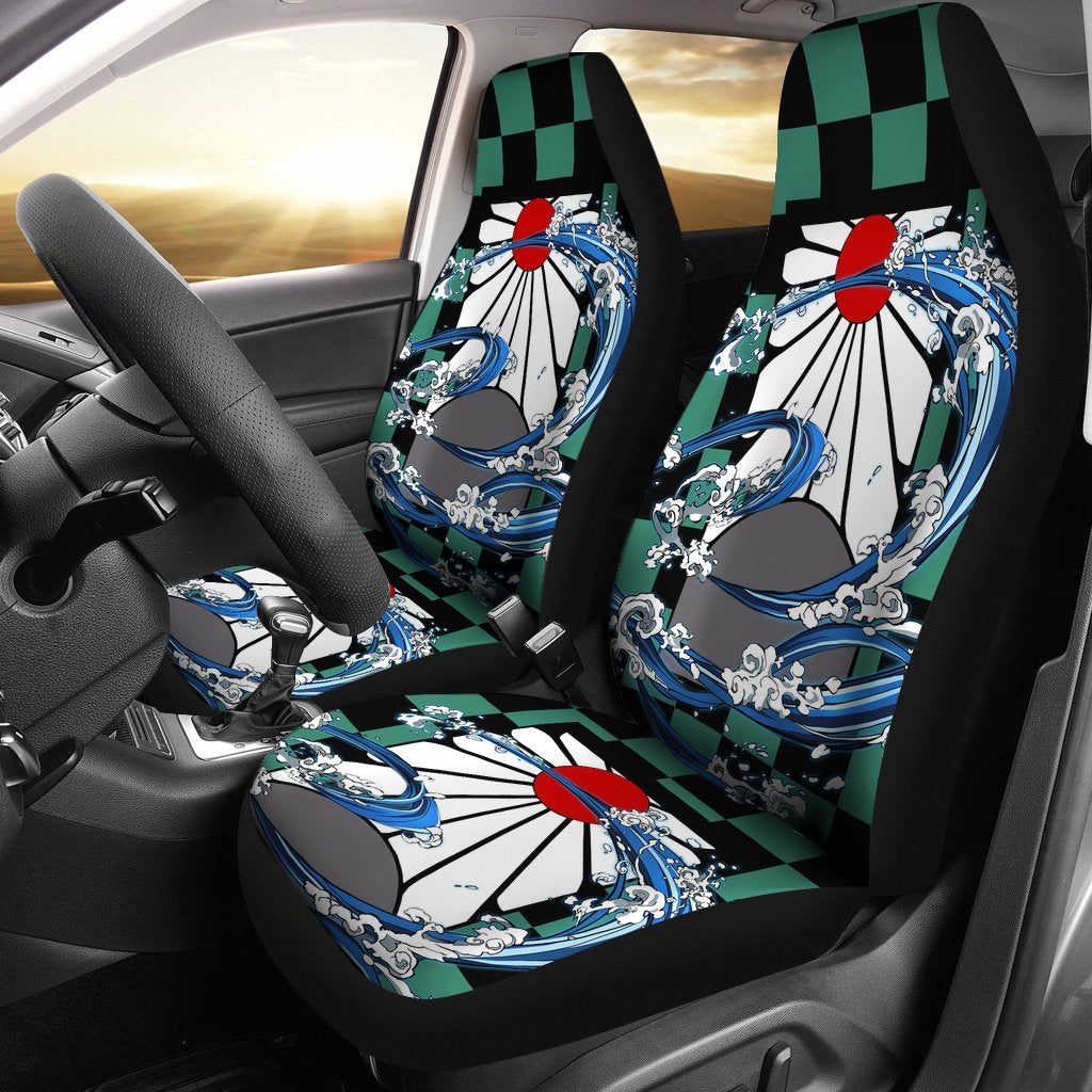 Demon Slayer Car Premium Custom Car Seat Covers Decor Protectors
