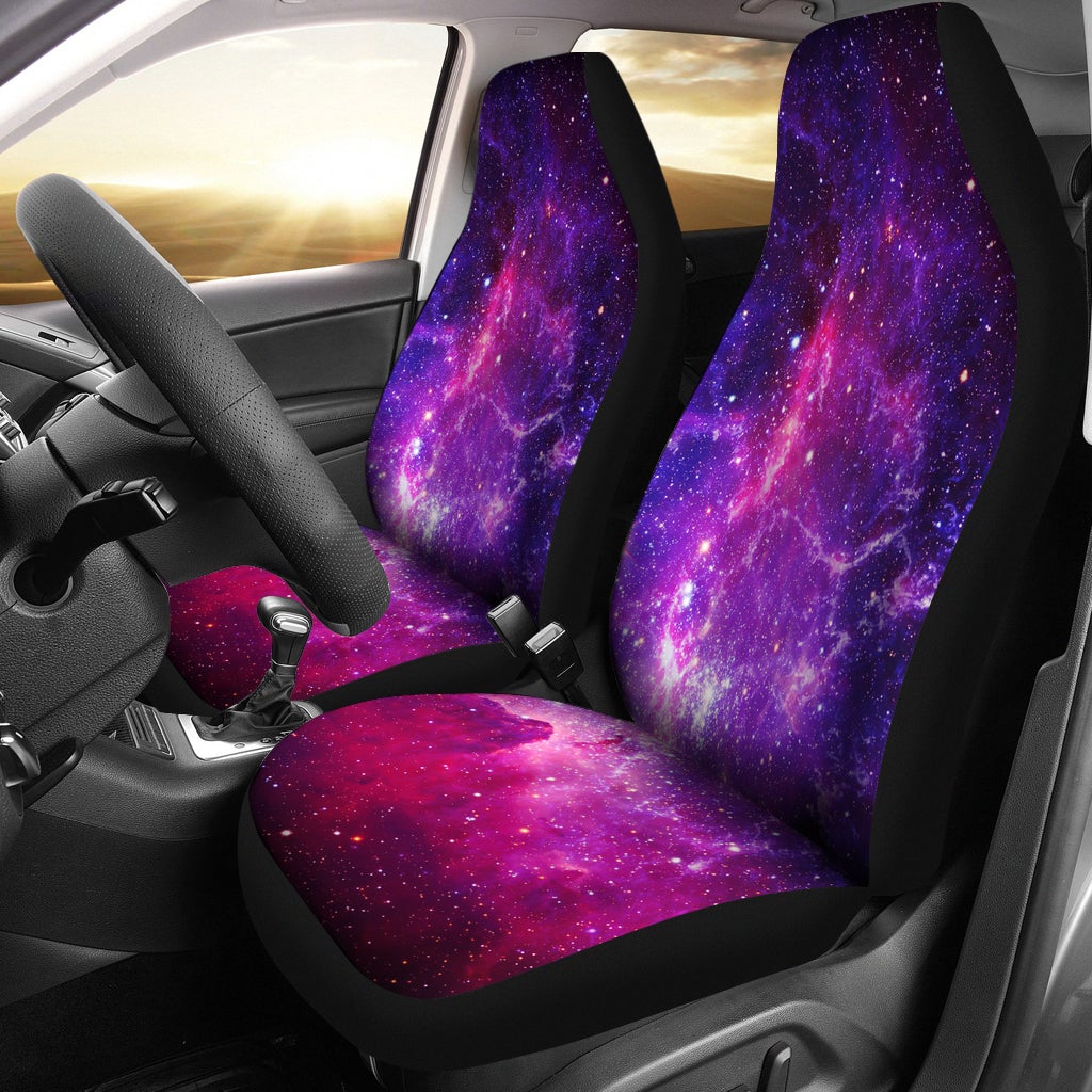 Best Pink Purple Outer Space Universe Galaxy Premium Custom Car Seat Covers Decor Protector