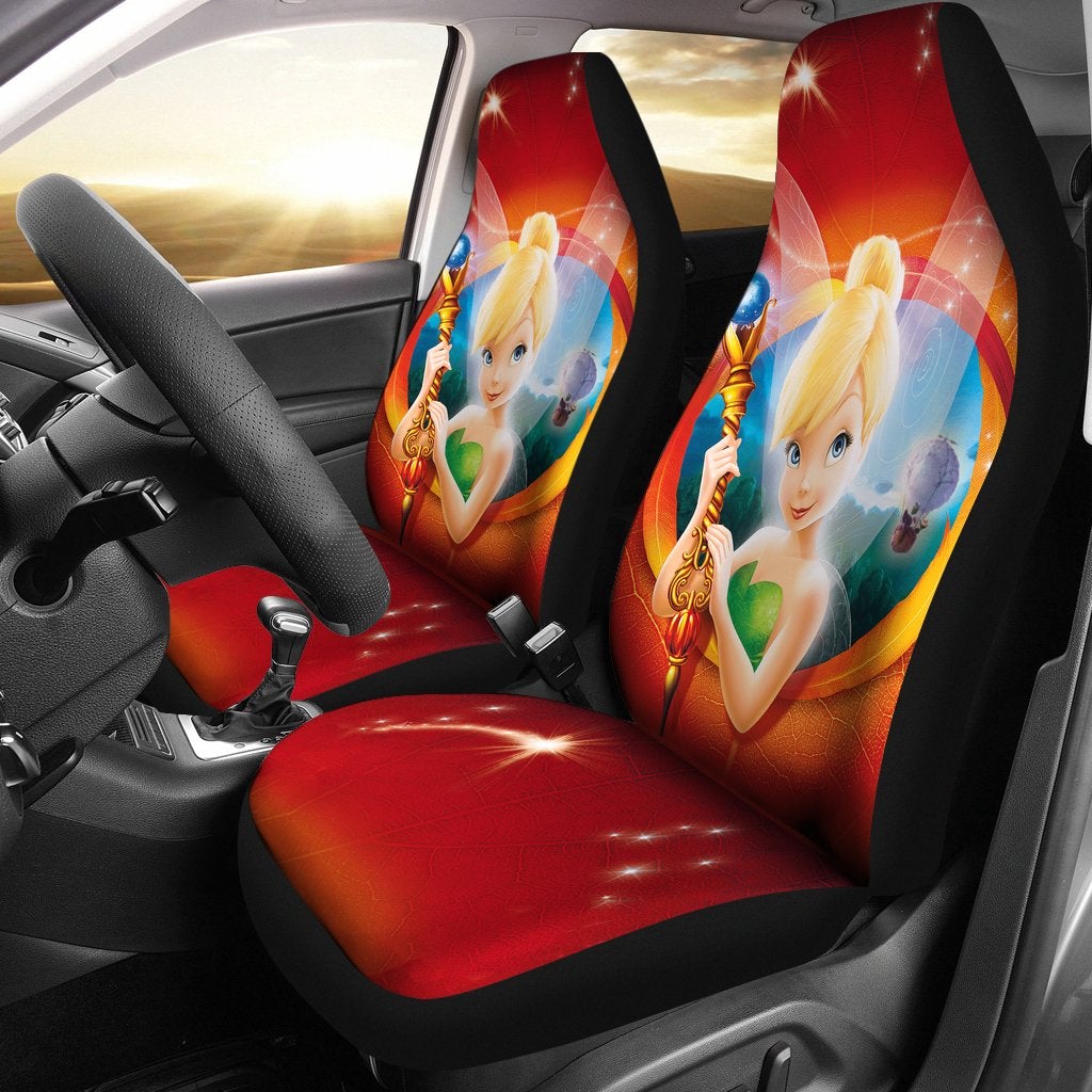 Tinkerbell Car Premium Custom Car Seat Covers Decor Protectors