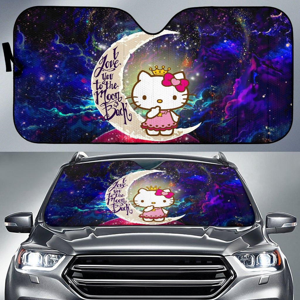 Hello Kitty Love You To The Moon Galaxy Car Auto Sunshades