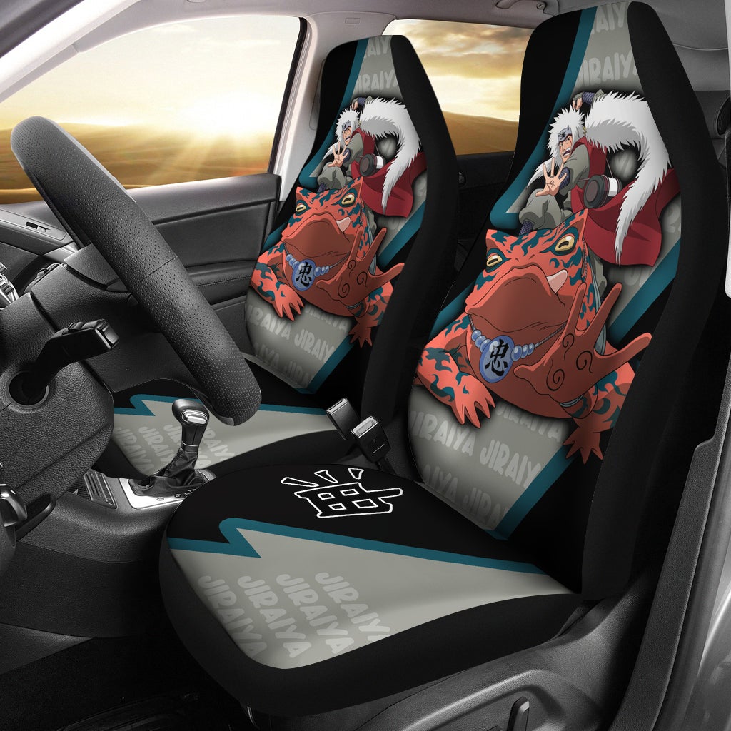 Best Naruto Anime Jiraiya Premium Custom Car Seat Covers Decor Protector
