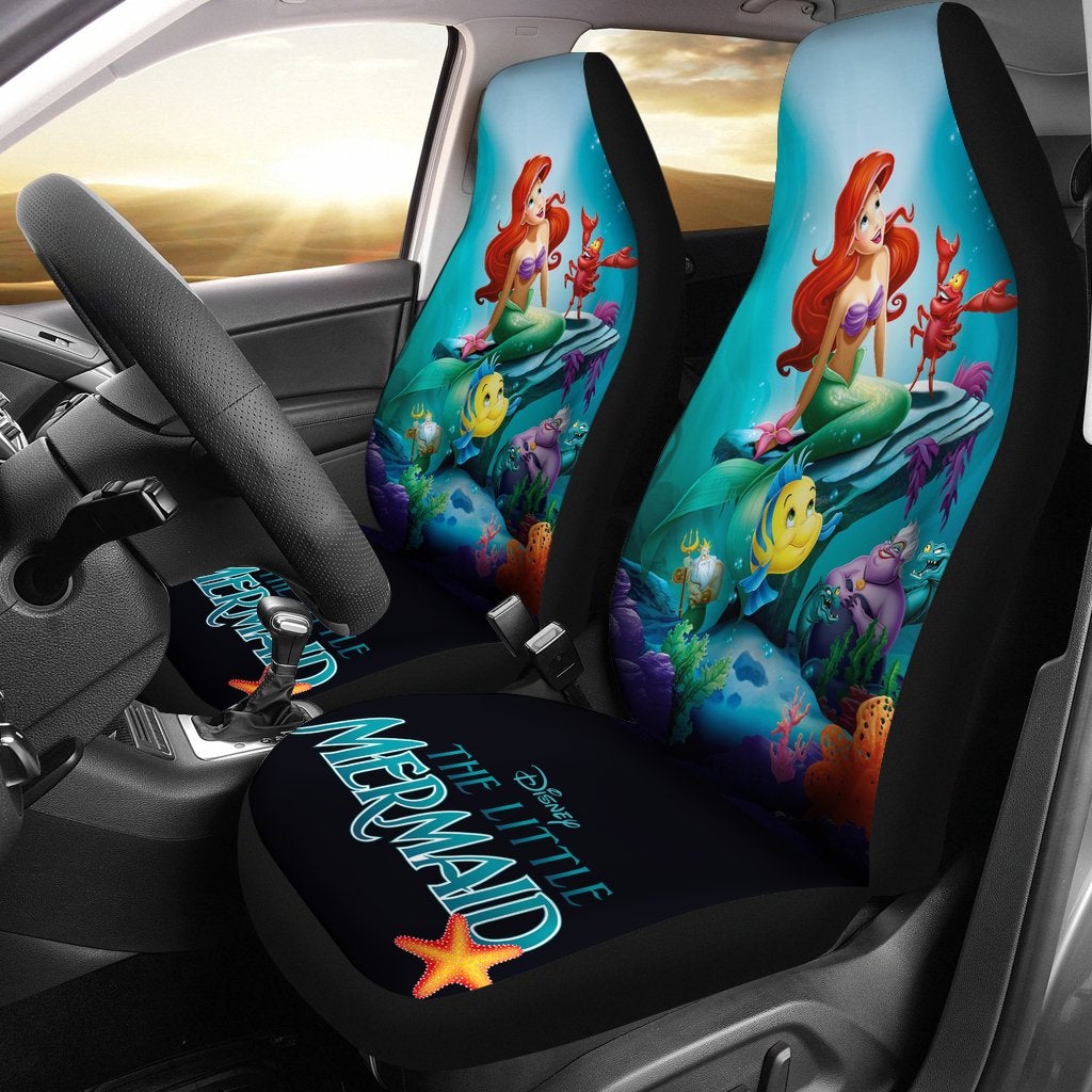 The Little Mermaid Premium Custom Car Seat Covers Decor Protectors