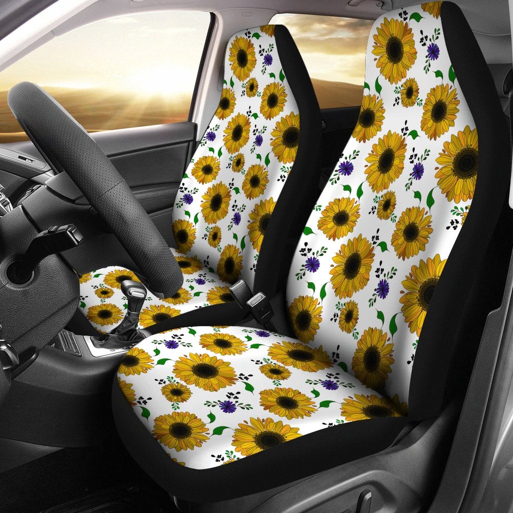 Best Sunflower Pattern Hd Premium Custom Car Seat Covers Decor Protector