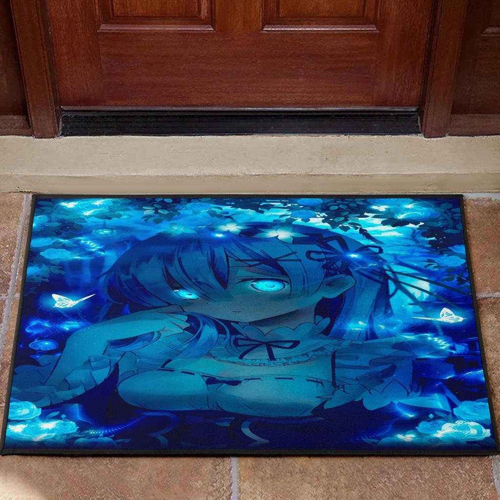 Rem Anime Girl Door Mats