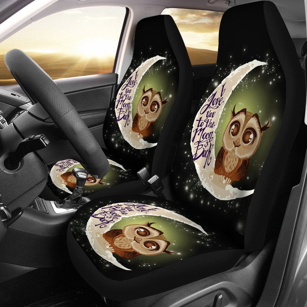 Best Cute Owl Premium Custom Car Seat Covers Decor Protector