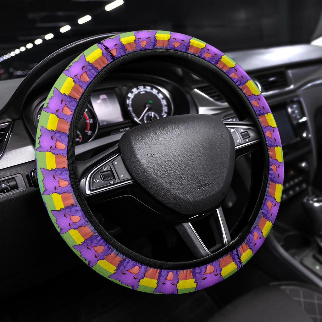 Gengar Pokemon Car Steering Wheel Cover