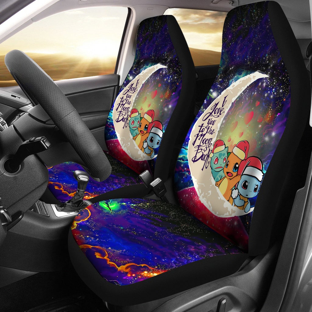 Pokemon Friends Gen 1 Love You To The Moon Galaxy Car Seat Covers