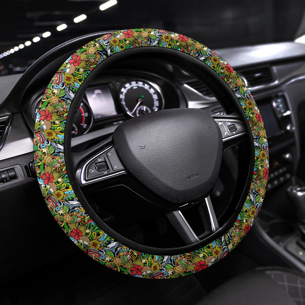 Cartoon Haiwai Premium Car Steering Wheel Cover