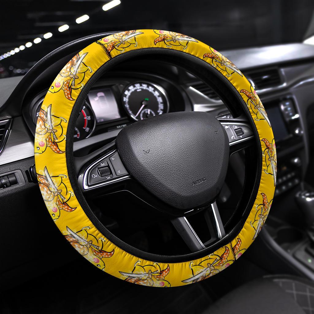 Agatsuma Zenitsu Pikachu Pokemon Car Steering Wheel Cover