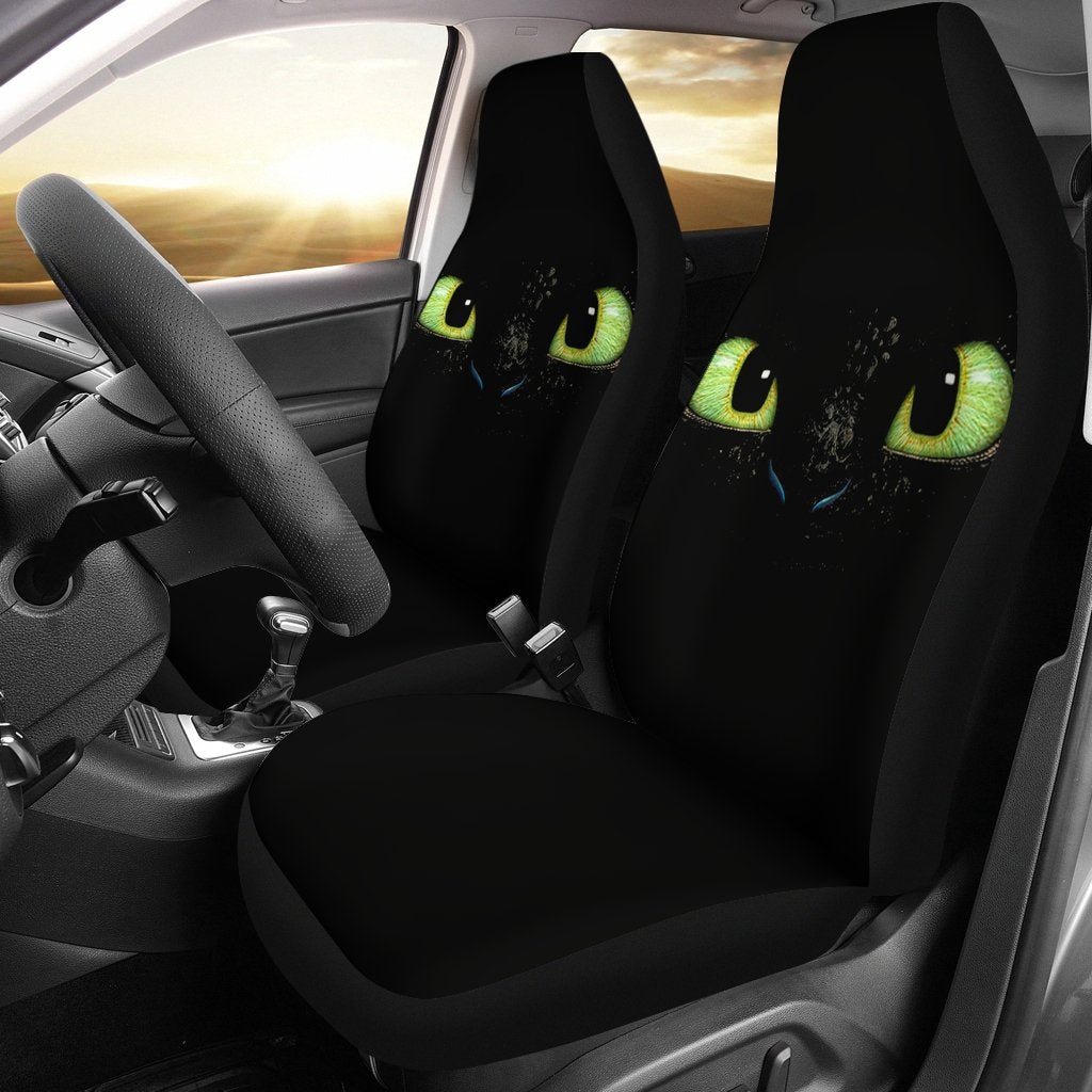 Toothless Car Premium Custom Car Seat Covers Decor Protectors 1