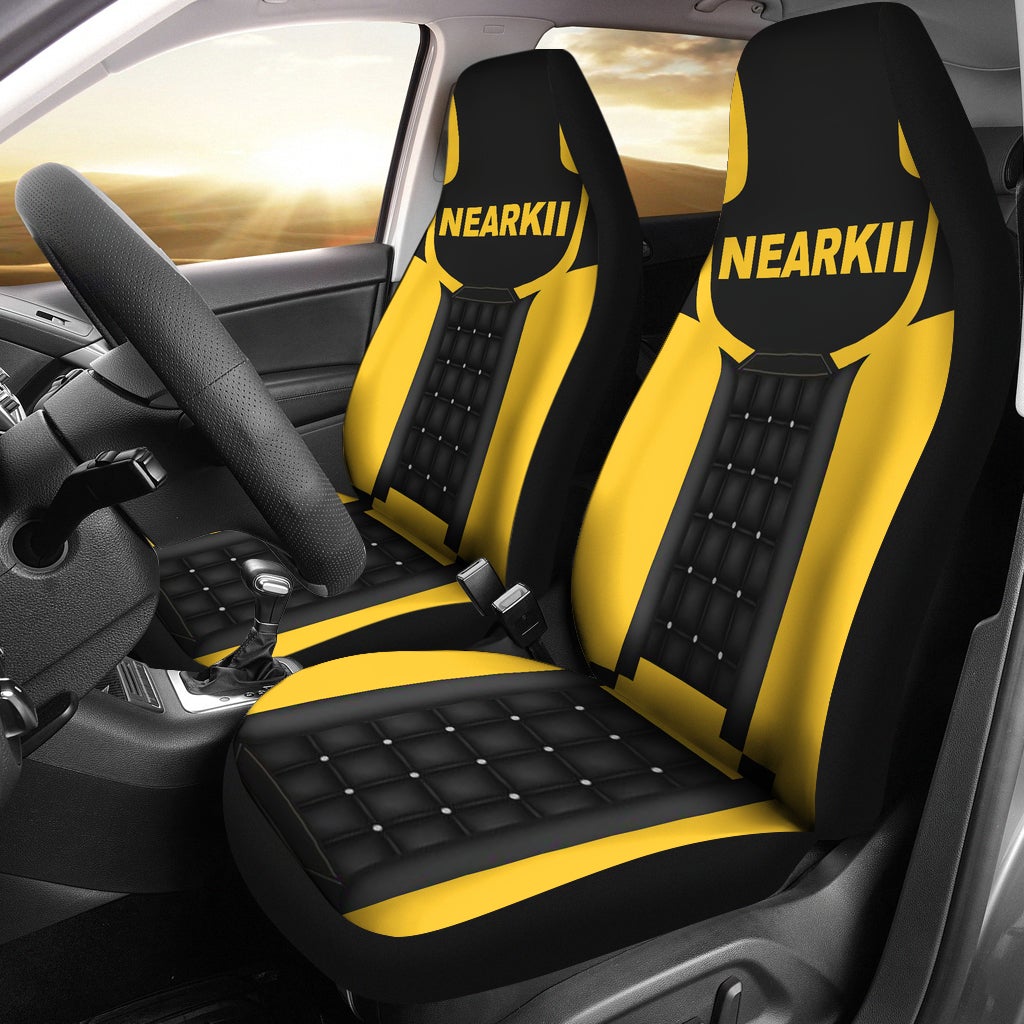 Nearkii Custom Logo Premium Custom Car Seat Covers Decor Protector