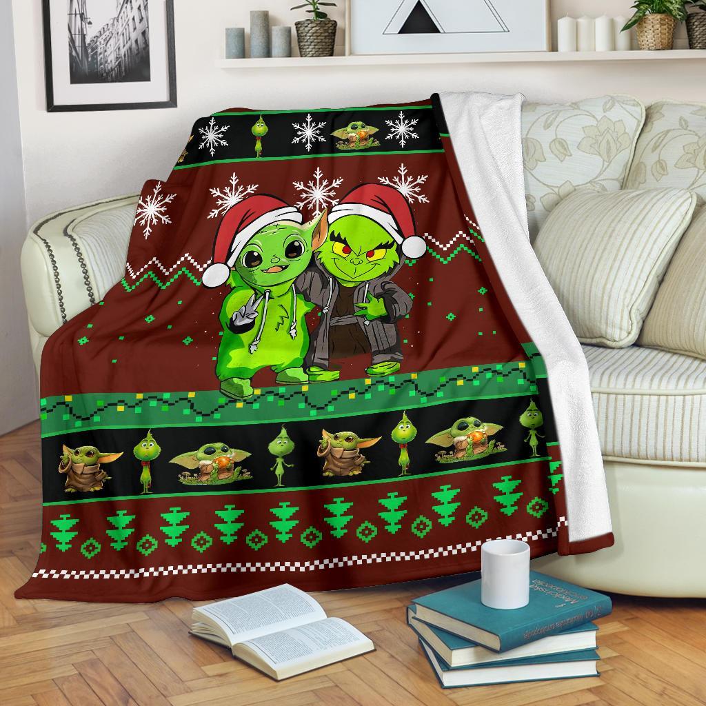 Grinch Christmas Blanket Amazing Gift Idea