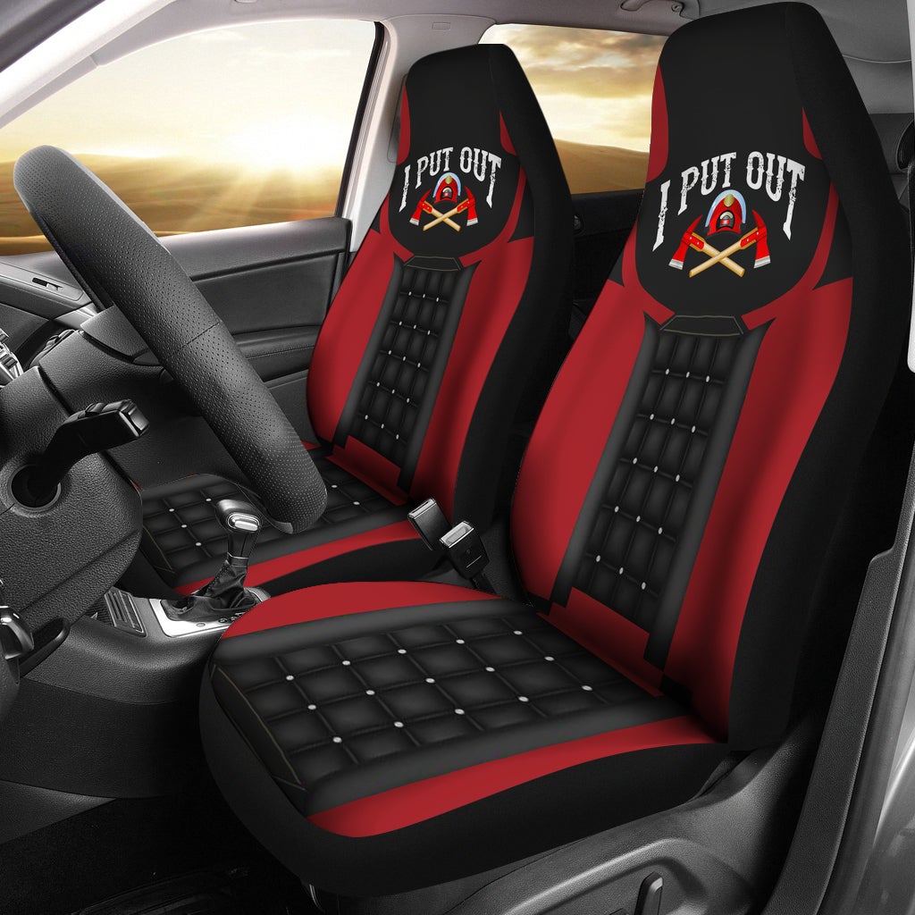 Best Us Fire Fighter 4 Premium Custom Car Seat Covers Decor Protector