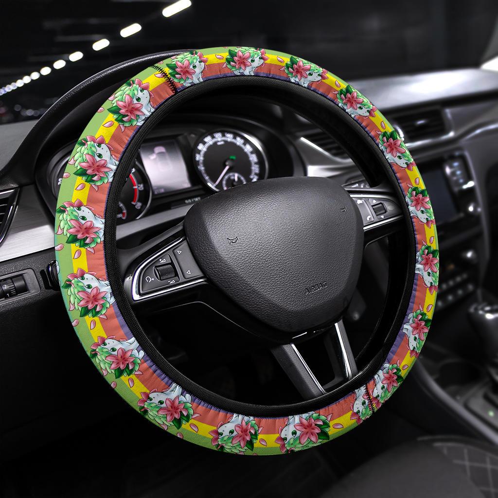 Shaymin Pokemon Car Steering Wheel Cover