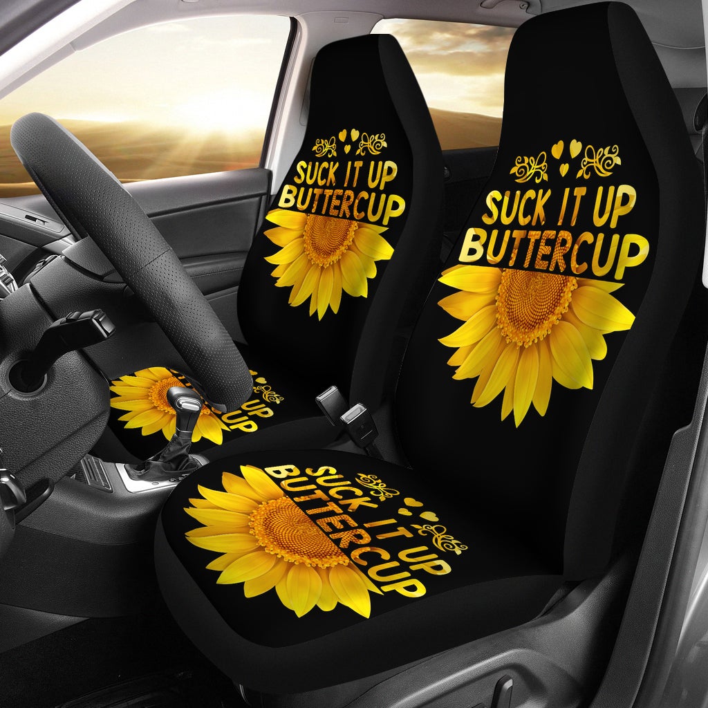 Best Sunflowers Shut It Up Premium Custom Car Seat Covers Decor Protector