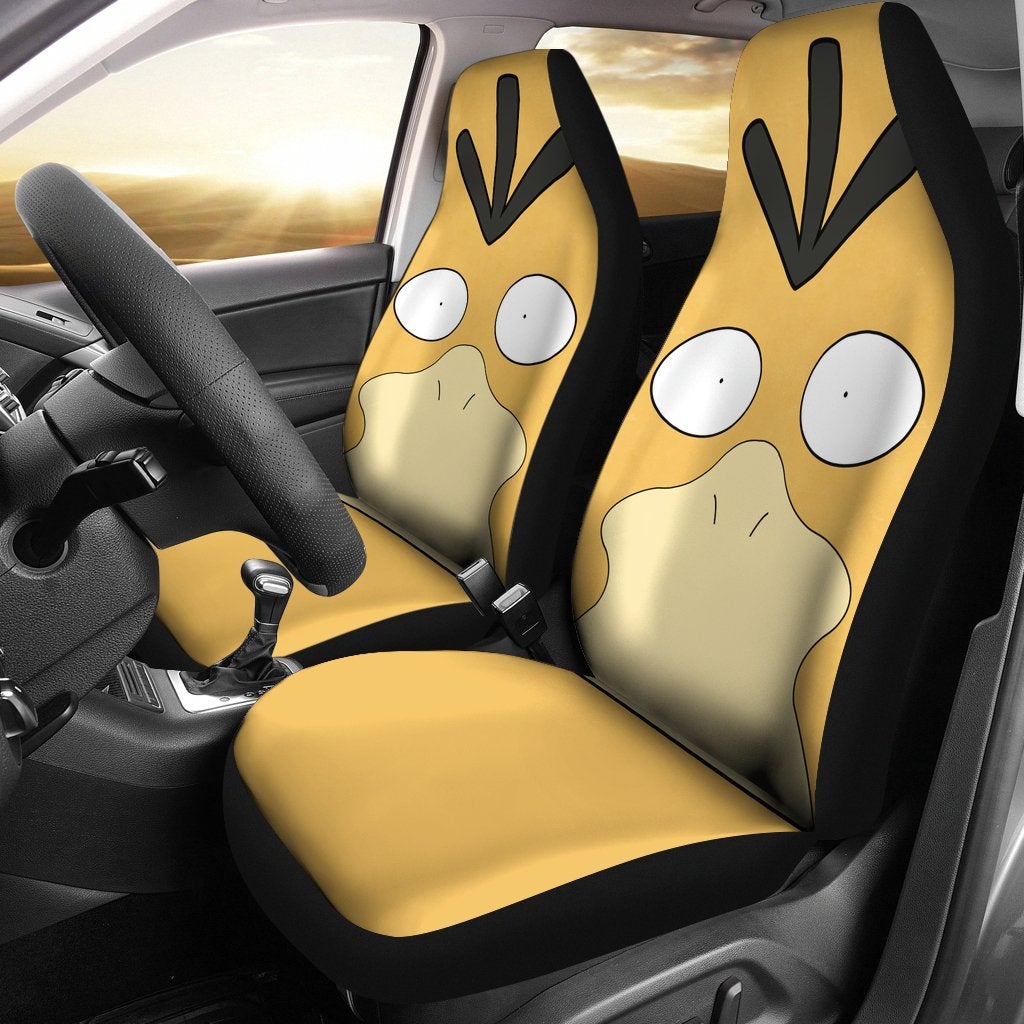 Psyduck Pokemon Premium Custom Car Seat Covers Decor Protector