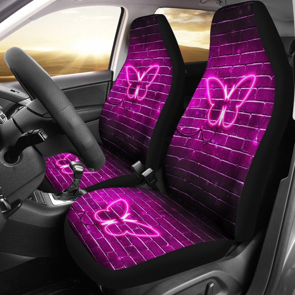 Best Neon Butterfly Premium Custom Car Seat Covers Decor Protector