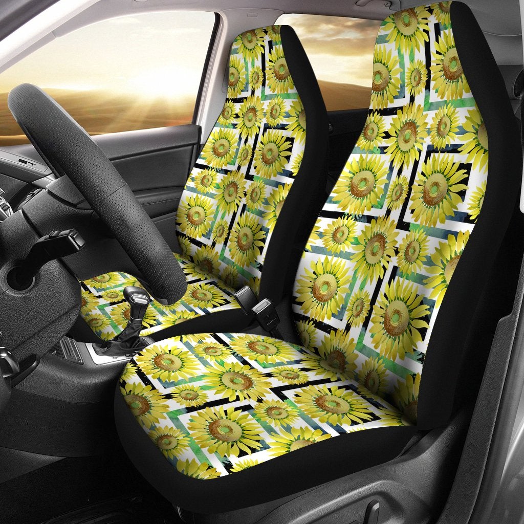 Best New Sunflower Premium Custom Car Seat Covers Decor Protector
