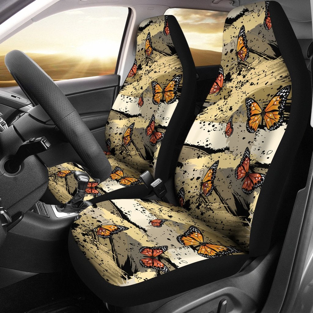 Best Painting Butterfly Art Premium Custom Car Seat Covers Decor Protector