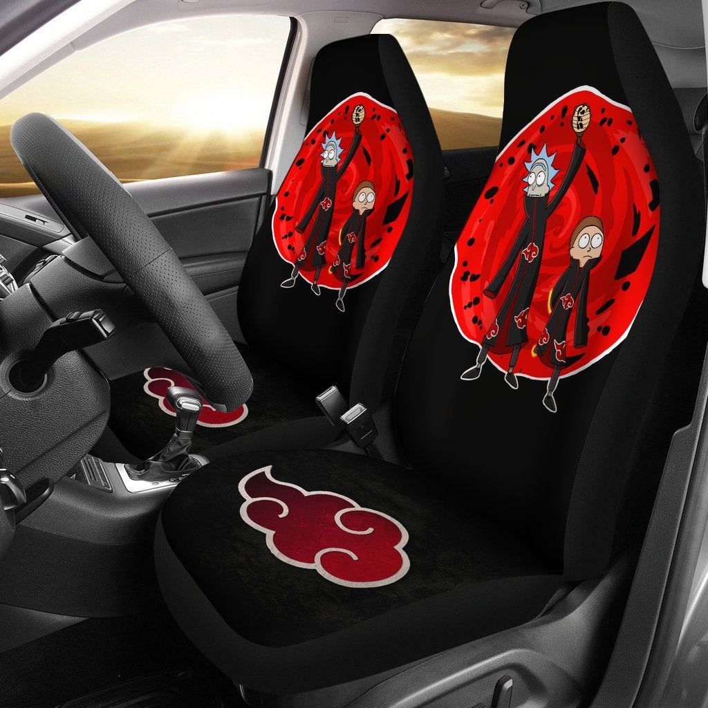 Rick Morty Akatsuki Naruto Car Premium Custom Car Seat Covers Decor Protectors