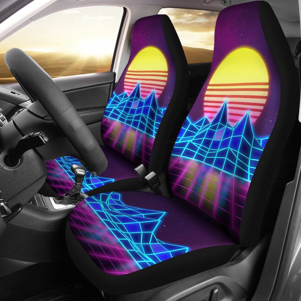 Best Cool Abstract Sun Digital Art Premium Custom Car Seat Covers Decor Protector