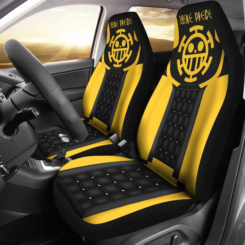 One Piece Yellow Premium Persionalized Car Premium Custom Car Seat Covers Decor Protectors