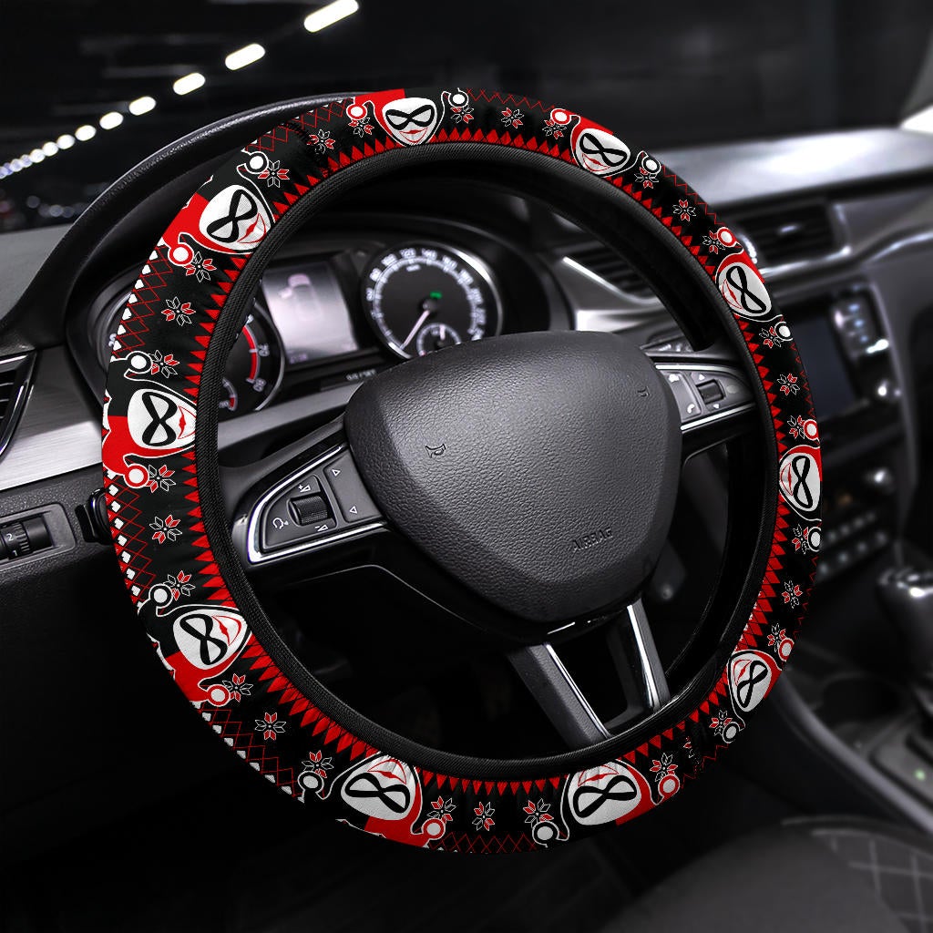 Harley Quinn Art Christmas Premium Custom Car Steering Wheel Cover