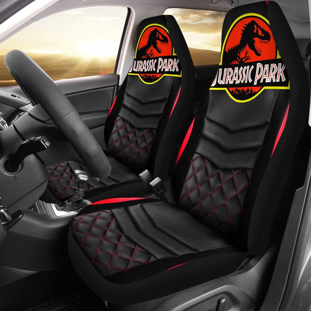 Luxury Jurasic Park Car Premium Custom Car Seat Covers Decor Protectors