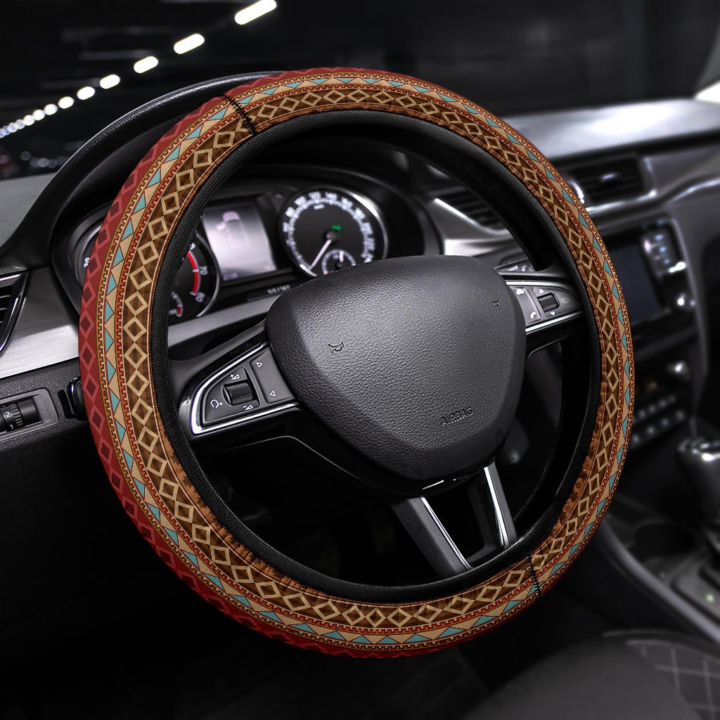 Native American Style Premium Car Steering Wheel Cover