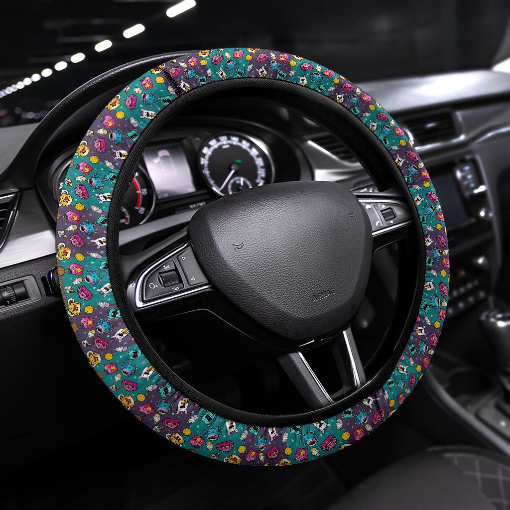 Funny Monters Premium Car Steering Wheel Cover