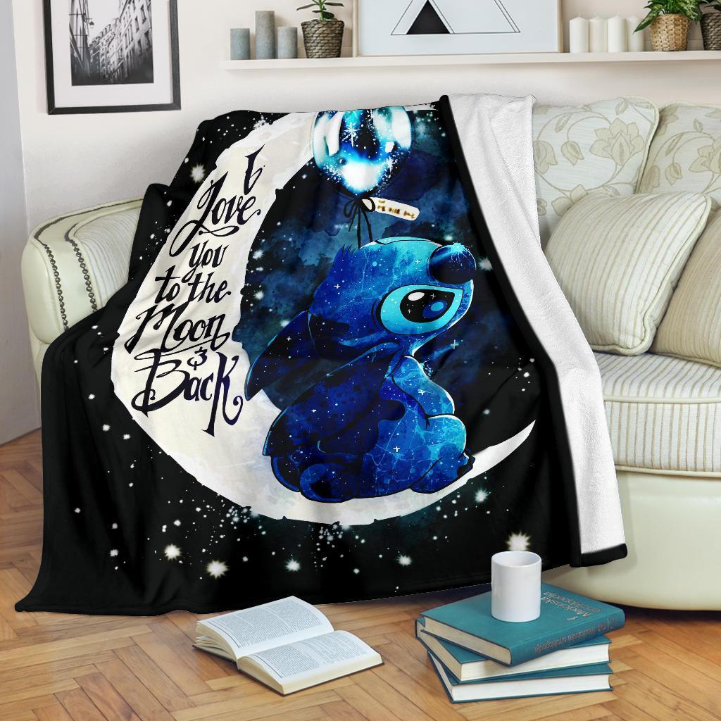 Stitch Moon Premium Blanket