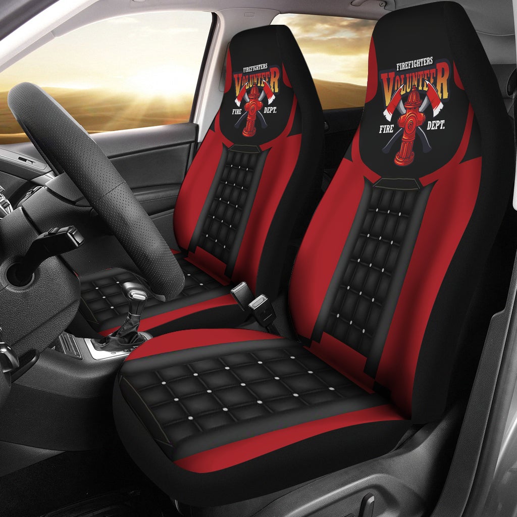 Best Us Fire Fighter 5 Premium Custom Car Seat Covers Decor Protector