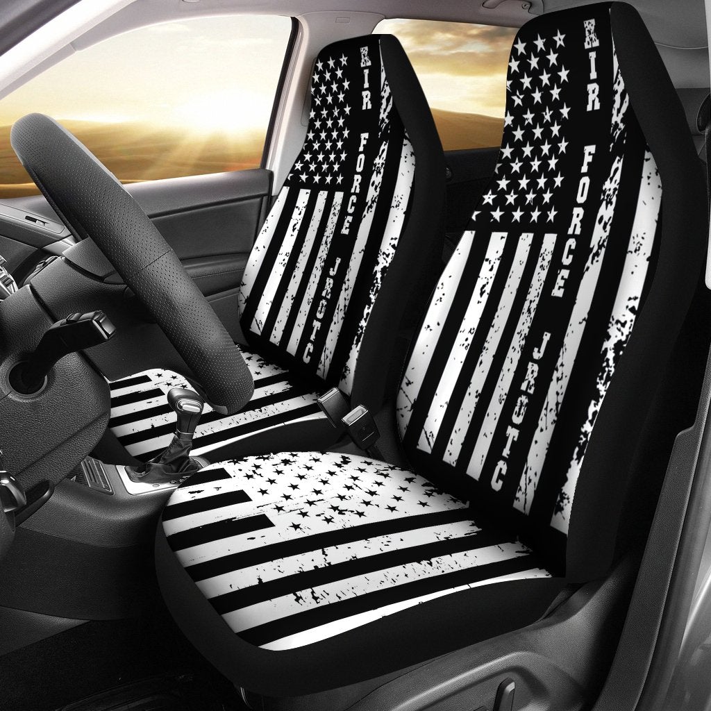 Best Usaf Jrotc Air Force Junior Rotc W Us Flag Premium Custom Car Seat Covers Decor Protector
