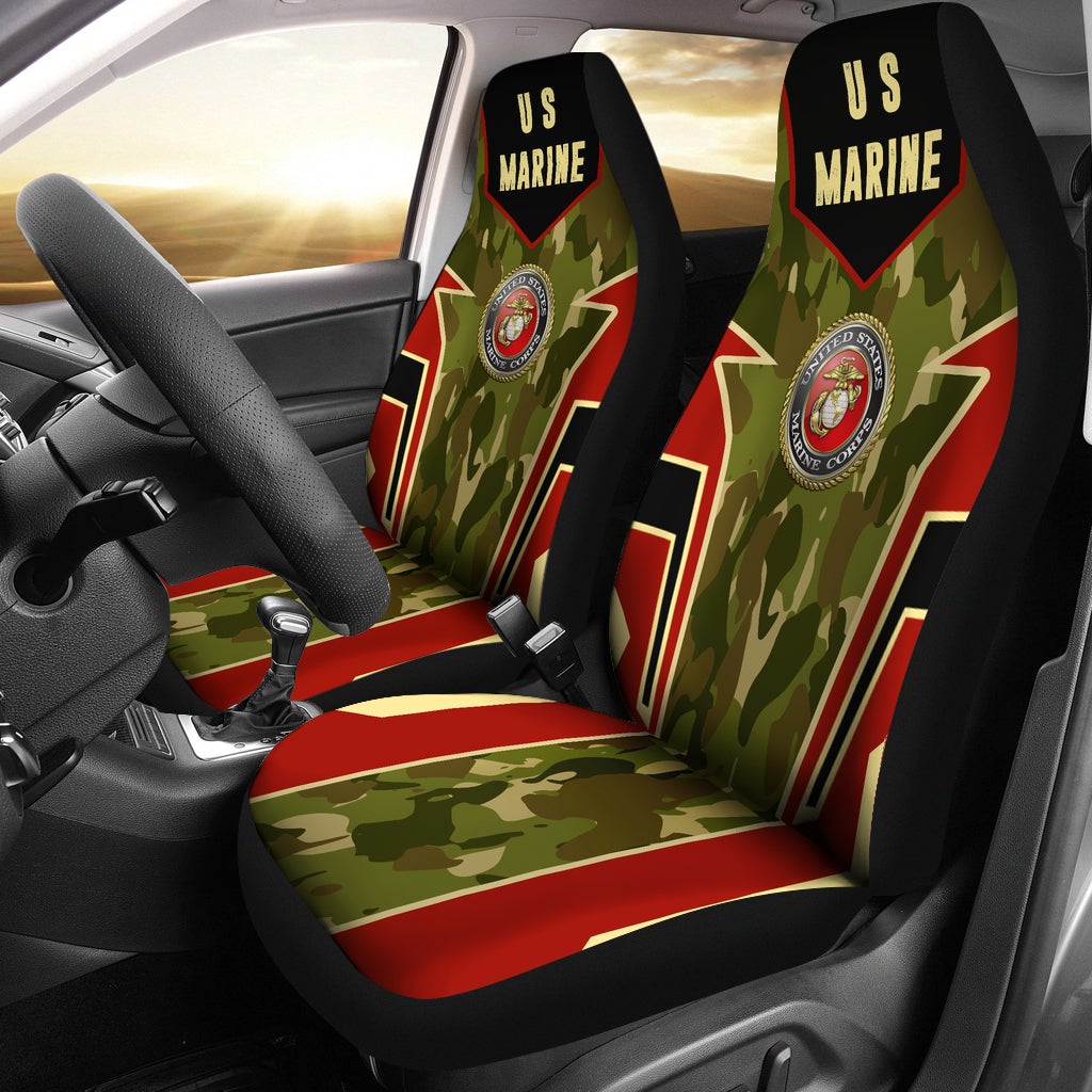 Best US Marine Corps Premium Custom Car Seat Covers Decor Protector