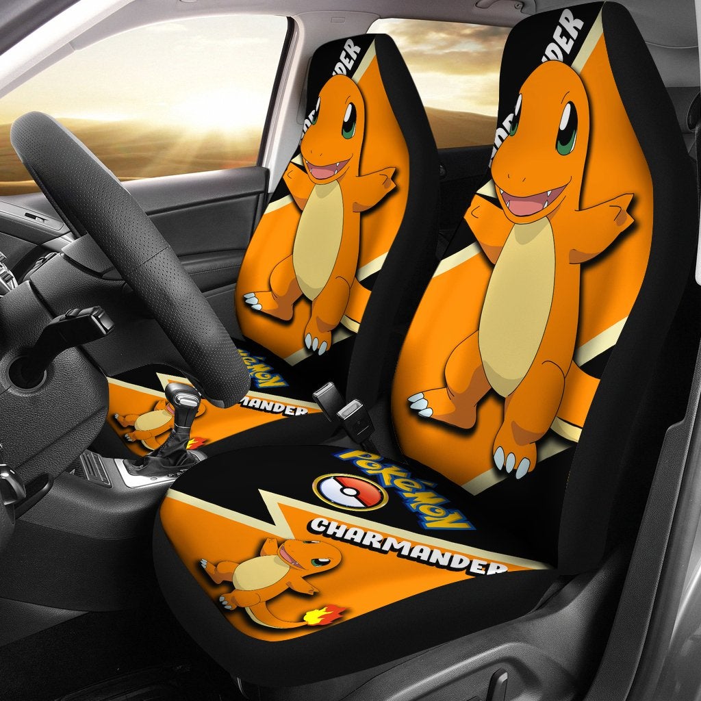 Charmander Car Seat Covers Custom Anime Pokemon Car Accessories
