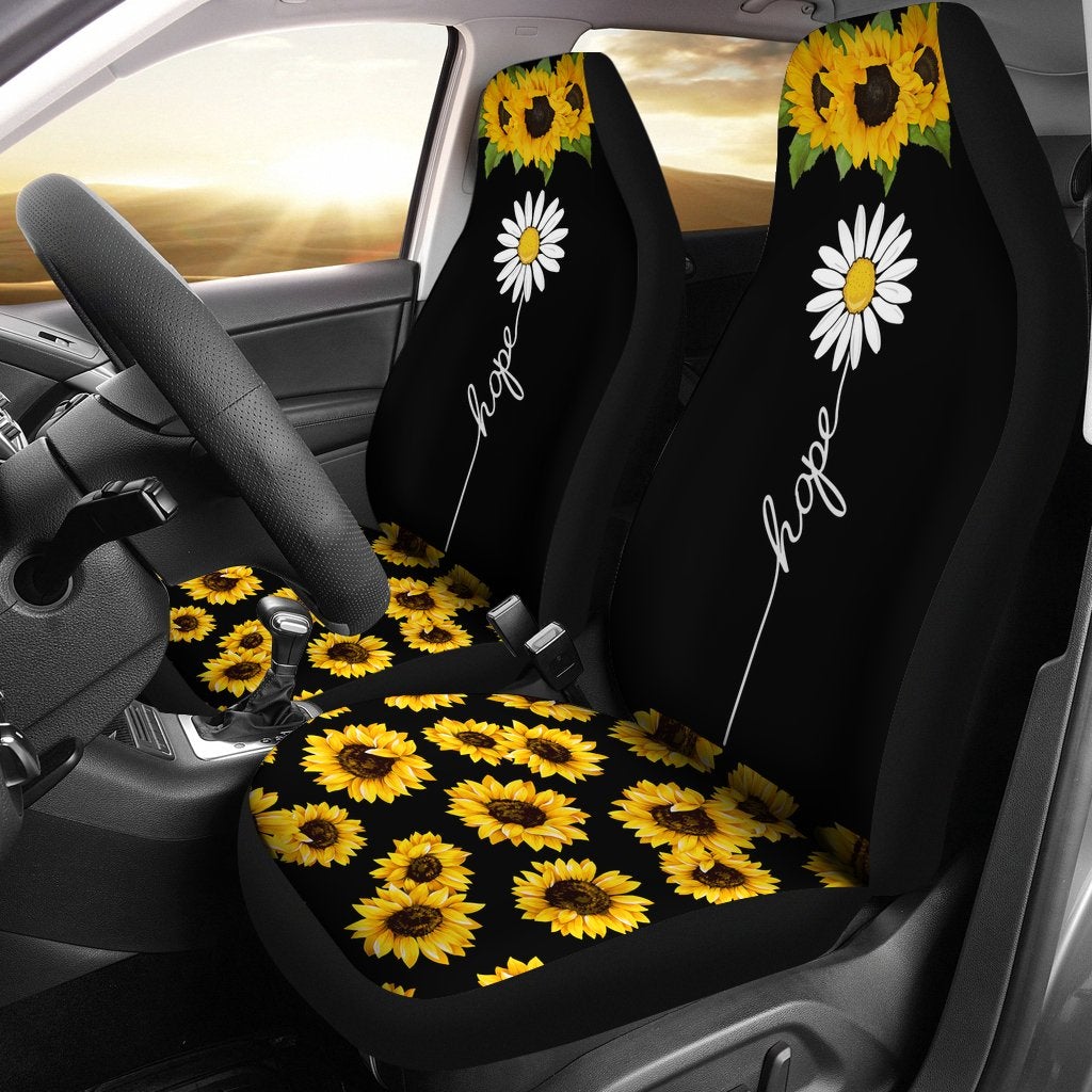 Best New Spring Sunflower Premium Custom Car Seat Covers Decor Protector