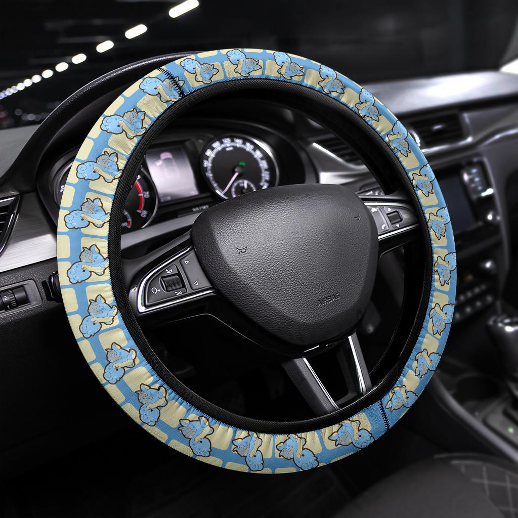 Lapras Pokemon Premium Custom Car Steering Wheel Cover