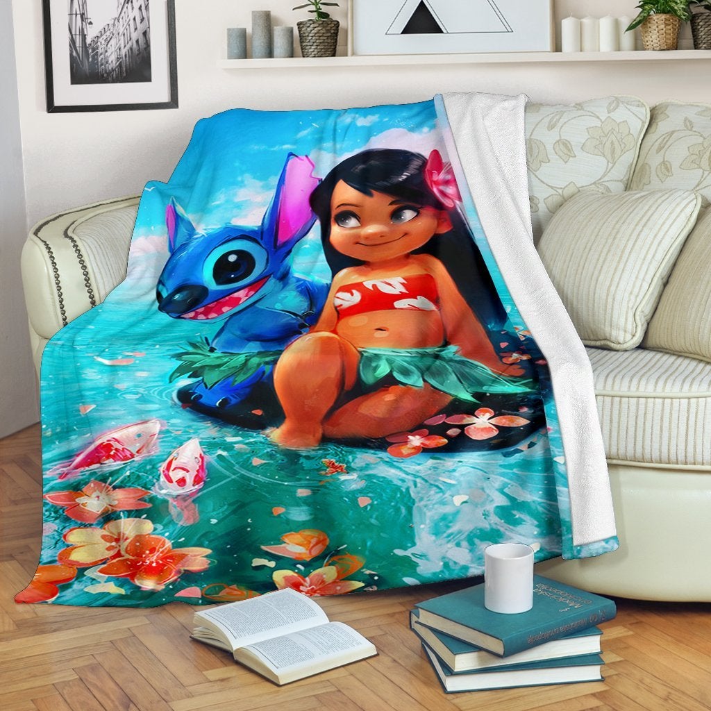 Lilo And Stitch Premium Blanket