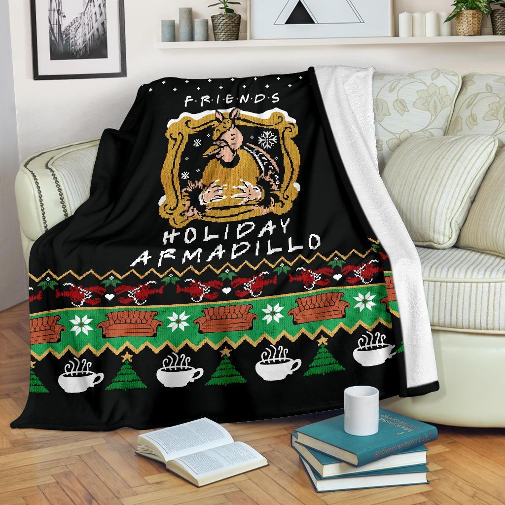 F.R.I.E.N.D.S Holiday Armadillo Ugly Christmas Custom Blanket Home Decor