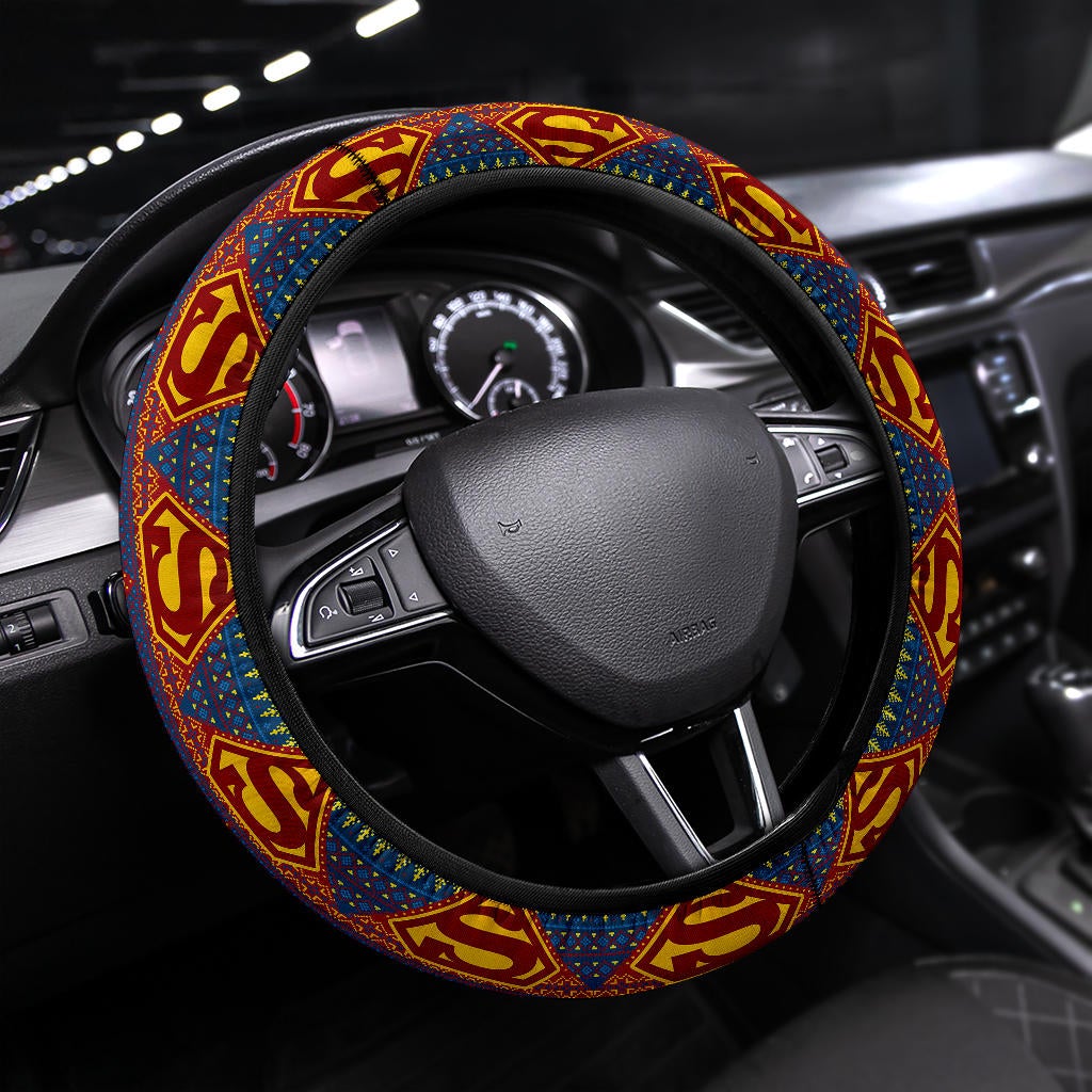 Superman Premium Custom Car Steering Wheel Cover