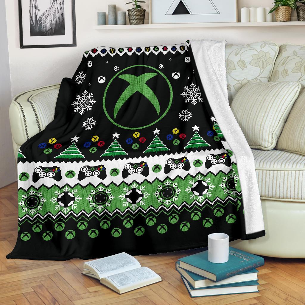 Xbox Ugly Christmas Custom Blanket Home Decor
