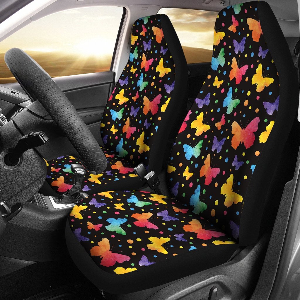 Butterfly Water Color Premium Premium Custom Car Premium Custom Car Seat Covers Decor Protectors Decor Protector