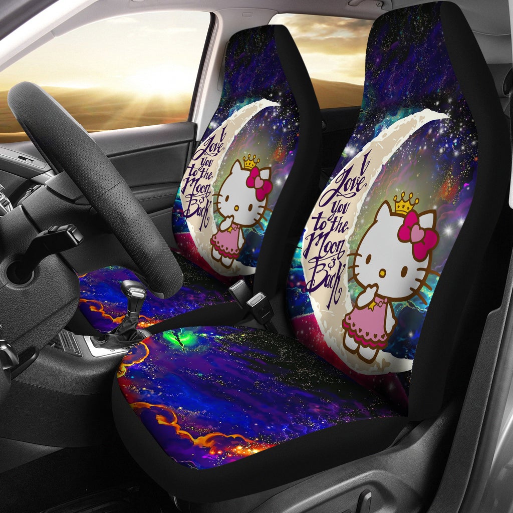 Hello Kitty Love You To The Moon Galaxy Car Seat Covers